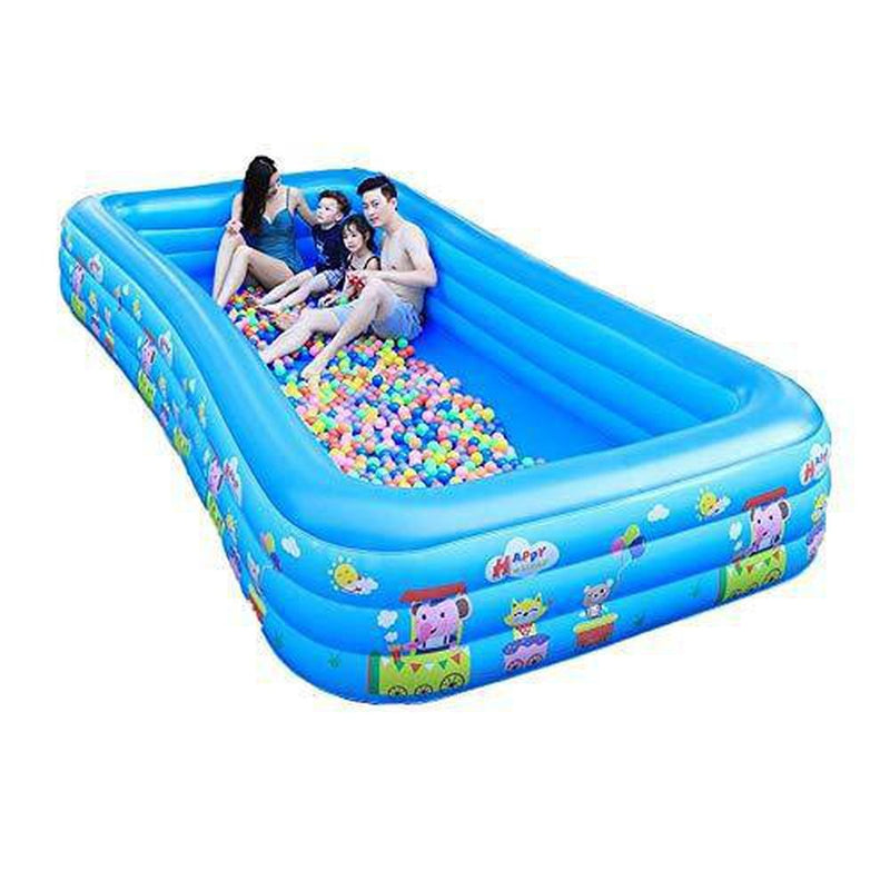 Family Inflatable Swimming Lounge Pool Outdoor Oversized Inflatable Swimming Pool Children's Ocean Ball Pool Family Lounge Paradise Air Cushion Game Center for Toddlers, Kids & Adults Oversized Kiddie