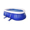 Family Inflatable Swimming Lounge Pool Oval Swimming Pool - Summer Family Interaction Pool Party - Inflatable Pool for Kid and Adult (265x180x76 Cm) for Toddlers, Kids & Adults Oversized Kiddie Pool
