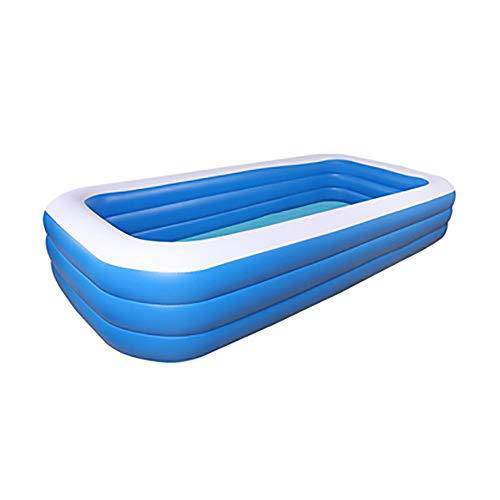 Family Inflatable Swimming Lounge Pool Oversized Foldable Swimming Pool Outdoor Inflatable Swimming Pool Thickened Indoor Children's Bath Barrel Inflatable Game Center Heaven for Toddlers, Kids & Adul