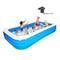 Family Inflatable Swimming Lounge Pool Swimming Pool for Kids, Family Interaction Summer Pool Party, Portable Outdoor Garden Backyard Play Water Pool 365X200X60 Cm for Toddlers, Kids & Adults Oversize