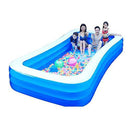 Family Inflatable Swimming Lounge Pool Swimming Pool Large Inflatable Pool - Family Interaction Summer Pool Party - for Kiddie, Adult, Garden, Backyard (153x79x24 Inch) for Toddlers, Kids & Adults Ove