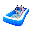 Family Inflatable Swimming Lounge Pool Swimming Pool Large Inflatable Pool - Family Interaction Summer Pool Party - Independent Layered Airbag (142x77x27 Inch) for Toddlers, Kids & Adults Oversized Ki