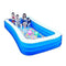 Family Inflatable Swimming Lounge Pool Swimming Pool Oversize Design 1-8 People Use, Family Interaction Summer Pool Party Blow Up Pool, for Garden, Backyard, Kids, Adult for Toddlers, Kids & Adults Ov