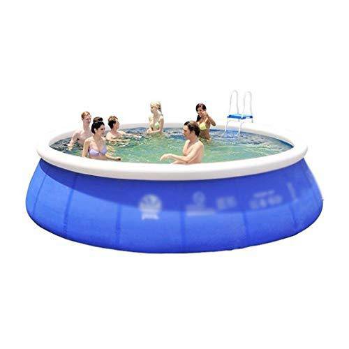 Family Inflatable Swimming Pool Oversized Design 1-8 People Use Above Ground Family Interaction Summer Water Party Garden, Backyard Portable (178x42 Inch)