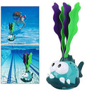 Fancyes Light-up Swimming Pool Toys for Kids, Summer Diving Toy Animals, Shining Underwater Toy for Kids Boys Girls Child Swim Training Play Game - Fish Green