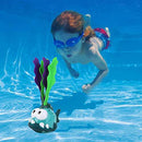 Fancyes Light-up Swimming Pool Toys for Kids, Summer Diving Toy Animals, Shining Underwater Toy for Kids Boys Girls Child Swim Training Play Game - Fish Green