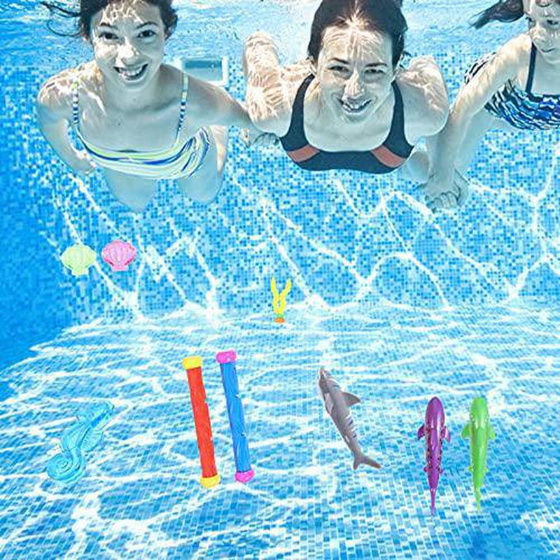 FAVOMOTO Diving Pool Toys Fun Pool Toys Water Toys for Pool Underwater Treasures Games Swimming Pool Toys for Kids Underwater Sinking Diving Training Gifts