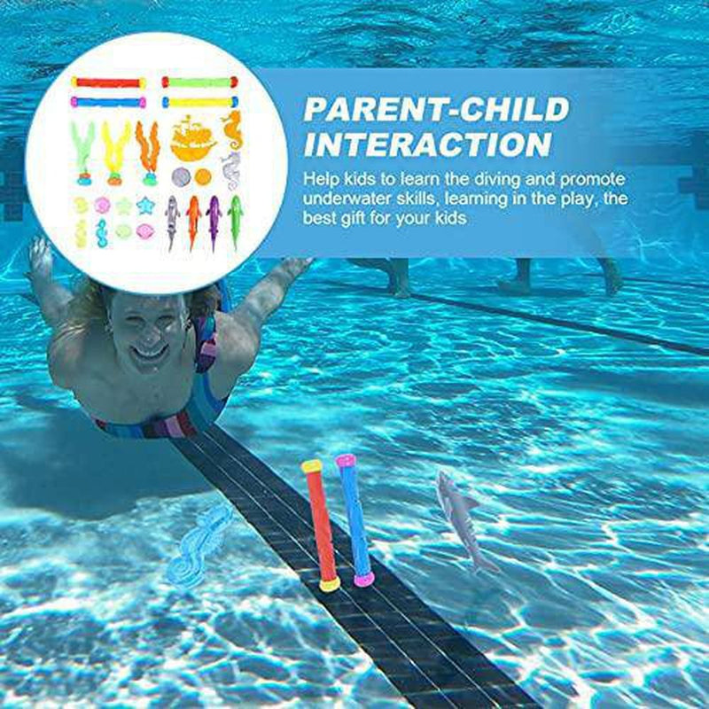 FAVOMOTO Diving Pool Toys Fun Pool Toys Water Toys for Pool Underwater Treasures Games Swimming Pool Toys for Kids Underwater Sinking Diving Training Gifts