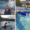 FC Floating Bed,Inflatable Sun Lounger Swimming Pool Air Bed Beach Mat Water Hammock Floating Relaxing Beach Lounge Outdoor Bed