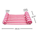 FC Portable Water Floating Bed Inflatable Floating Row Swimming Pool Water Hammock Inflatable Water Lounge Chair Water Sofa Air Cushion Bed Folding Water Float 132x70cm