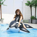 FDF PVC Inflatable Pool Float, Whale-Shaped Mount Toy, Adult Swimming Pool Inflatable Cushion, Children's Water Air Sofa, Make You Happier in The Water