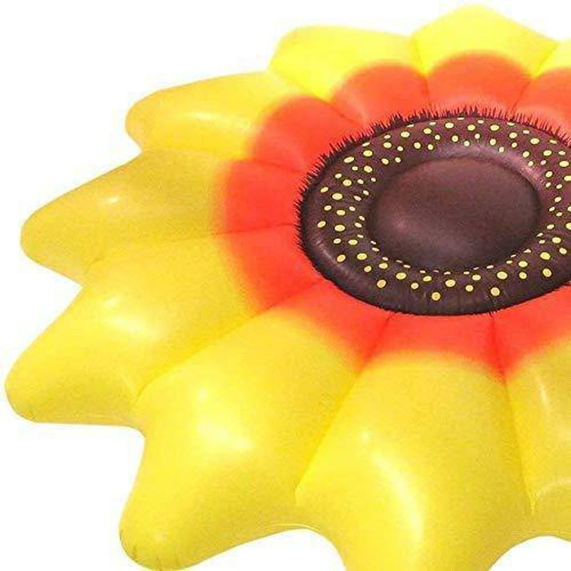 FHISD Folding Swimming Pool, Water Inflatable Mattress, PVC Inflatable Floating Row Sun Flowers, Aquatic Adult Toys Party Toys fengong