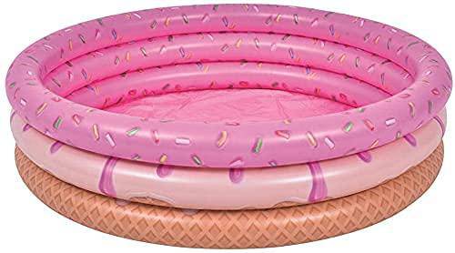 FHISD Inflatable Donuts Swimming Pool Round Garden Party Outdoor Gift 120 30CM-A (Color : A)