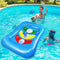 Floating Toss Game Set, Inflatable Bean Bag Toss Games with Water Refill Sandbag, Pool Inflatable Bounce Toss Game, Outdoor Swimming Pool Water Toys Beach Pool Party Toys for Kids Adults