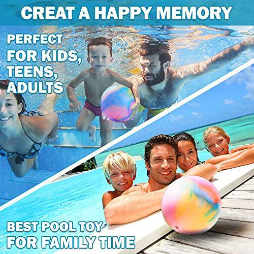 FLY2SKY Swimming Pool Ball Toys with Hose Adapter for Underwater Balls Passing, Dribbling, Diving Pool Toy for Kids 8-12 Teens Adults Ball Swimming Accessories Pool Game for Summer Gift Pool Party