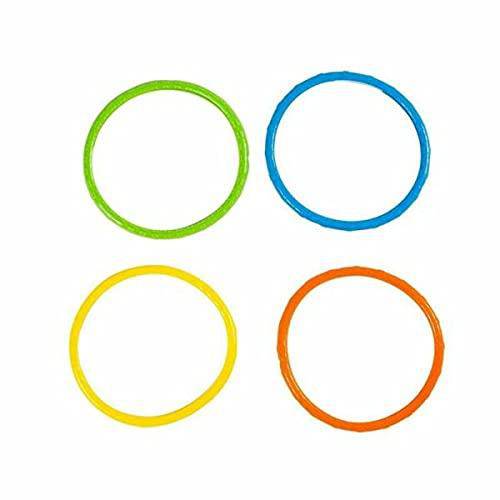 for 12 Pack Pool Rings for Kids Adults Diving Pool Dive Outdoor Water Toys, 4 Colors Party Supplier for Home Décor
