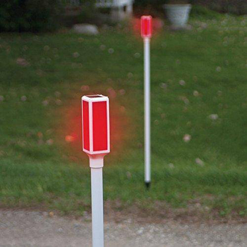 Fox Valley Traders 2 Solar Light-Up Driveway Light Markers