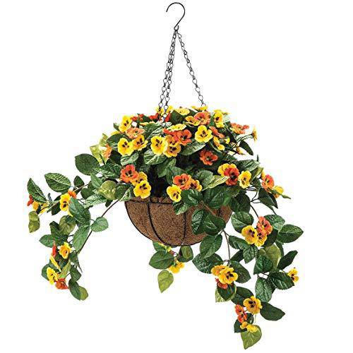 Fox Valley Traders Fully Assembeld Pansy Hanging Basket by OakRidgeTM