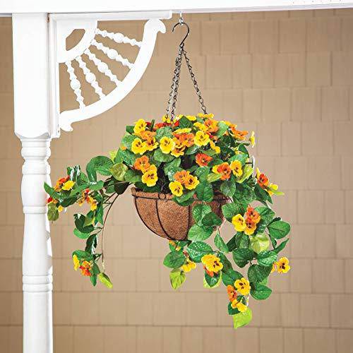 Fox Valley Traders Fully Assembeld Pansy Hanging Basket by OakRidgeTM