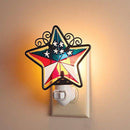 Fox Valley Traders Patriotic Barn Star Night Light