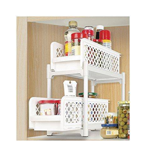 Fox Valley Traders Sliding Shelves, One Size Fits All, White