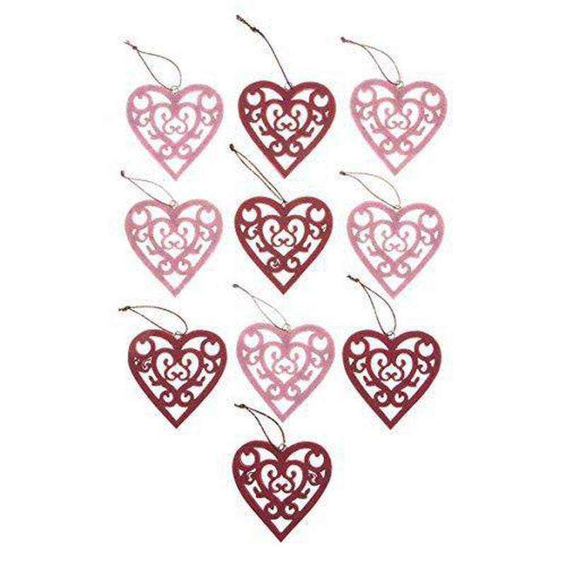Fox Valley Traders Valentine's Day Ornaments, Set of 10