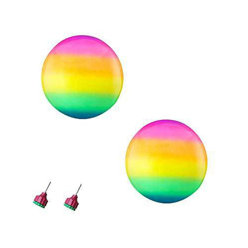Fruit Water Ball Watermelon Combo Pack The Ultimate Swimming Pool Game Pool Ball for Young Adults Underwater Passing Ball Diving Swimming Pool Game 8.7" Balls Fills with Water (Rainbow 2pc)