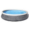 funchic 13ft x 33in Round Above Ground Swimming Pool with Filter Pump 57375E Quick Set Outdoor Ring Swimming Pool, Gray