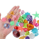 G.C Dive Gem Pool Toys Treasure Chest Colorful Sinking Gem Pirate Diving Toys Set Summer Underwater Swimming Toy Set Games for Kids (Random Color)