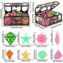 G.C Dive Gem Pool Toys Treasure Chest Colorful Sinking Gem Pirate Diving Toys Set Summer Underwater Swimming Toy Set Games for Kids (Random Color)