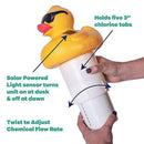 GAME 12427-BB Solar Light Up Pineapple Chlorinator Pool Chemical Dispenser, for Up to Five 3-inch Tabs, Older Version