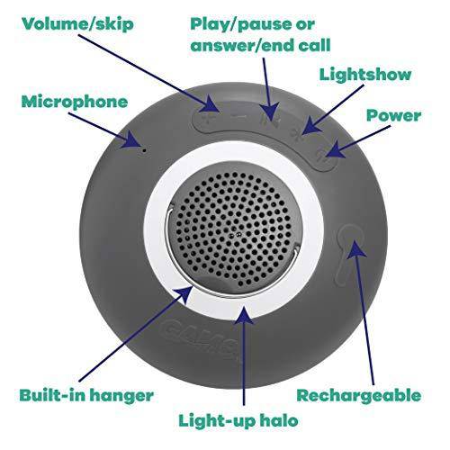 GAME 4312 New Speaker & Underwater Show Bluetooth Wireless Pool Speaker (Waterproof) with Disco Lights