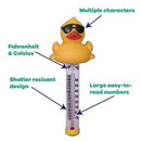 GAME 7000 Derby Duck Spa and Pool Thermometer, Shatter-Resistant Casing Tether Included, Fahrenheit and Celsius, 9-in Height x 3-1/2-in Diameter, Old Version