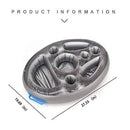 GBENM Inflatable Floating Drink Holder with 8 Holes Large Capacity & Transparent Material,Accessories for Pools & Hot Tub