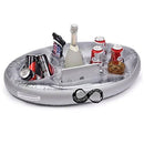 GBENM Inflatable Floating Drink Holder with 8 Holes Large Capacity & Transparent Material,Accessories for Pools & Hot Tub