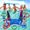 GBSELL Pool Toys Games Set, Inflatable Dolphin Cross Ring Toss Games Toys for Kids Adults Family,Multiplayer Summer Pool Floating Games Toys & Water Fun Outdoor Play Party Favors (A)