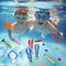 Geduochn 50 Pack Fun Pool Toys, Sinking Swim Toys Underwater Treasures Games Swimming Pool Toys Stringy Octopus and Diving Fish Treasures Toys Set Boys and Girls Pool Summer Toys for Kids 3+