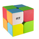 Gimsan Qiyi Qidi S 2x2 Stickerless Magic Cube Puzzle Speed Cube Set（Color）