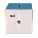 Gimsan Qiyi Qidi S 2x2 Stickerless Magic Cube Puzzle Speed Cube Set（Color）