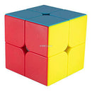 Gimsan Qiyi Qidi S 2x2 Stickerless Magic Cube Puzzle Speed Cube Set（Color）