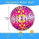 Glitterstar Swimming Pool Ball 9 Inch Floating Toy Balls Inflatable Pool Ball with Hose Joint for Under Water Passing Dribbling Pool Games for Kids Teens Adults
