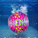 Gyrategirl Swimming Pool Ball, 9 inch Watermelon Inflatable Ball Swimming Pool Game Pool Ball for Under Water Passing Dribbling for Teens Kids or Adult (Gradient Style)