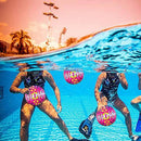 Gyrategirl Swimming Pool Ball, 9 inch Watermelon Inflatable Ball Swimming Pool Game Pool Ball for Under Water Passing Dribbling for Teens Kids or Adult (Gradient Style)