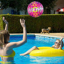 Gyrategirl Swimming Pool Ball, 9 inch Watermelon Inflatable Ball Swimming Pool Game Pool Ball for Under Water Passing Dribbling for Teens Kids or Adult (Gradient Style)