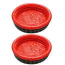 Happyyami 2pcs Watermelon Inflatable Swimming Pool Paddling Pool Portable Inflatable Water Game Play Center for Kids