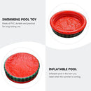 Happyyami 2pcs Watermelon Inflatable Swimming Pool Paddling Pool Portable Inflatable Water Game Play Center for Kids