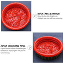 Happyyami 2pcs Watermelon Inflatable Swimming Pool Paddling Pool Portable Inflatable Water Game Play Center for Kids