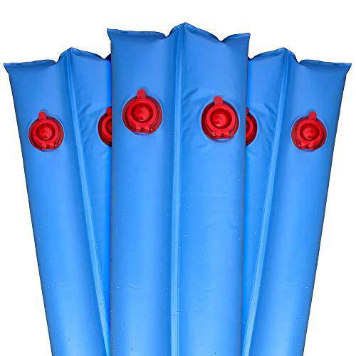 Harris Pool Products Commercial-Grade Water Tubes/Bags for In-Ground Pools | Up to 24-Gauge Super-Duty UV-Protected Vinyl Material (10' Heavy Duty 20-Ga. Double Chamber - 12 Pack, Blue)