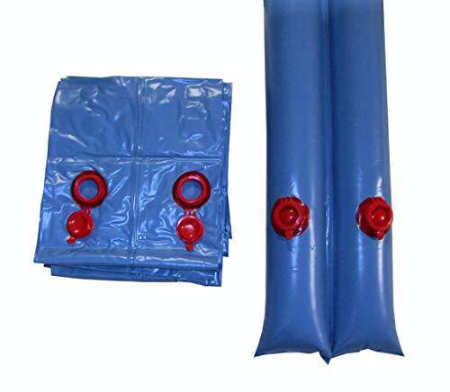 Harris Pool Products Commercial-Grade Water Tubes/Bags for In-Ground Pools | Up to 24-Gauge Super-Duty UV-Protected Vinyl Material (10' Heavy Duty 20-Ga. Double Chamber - 6 Pack, Blue)