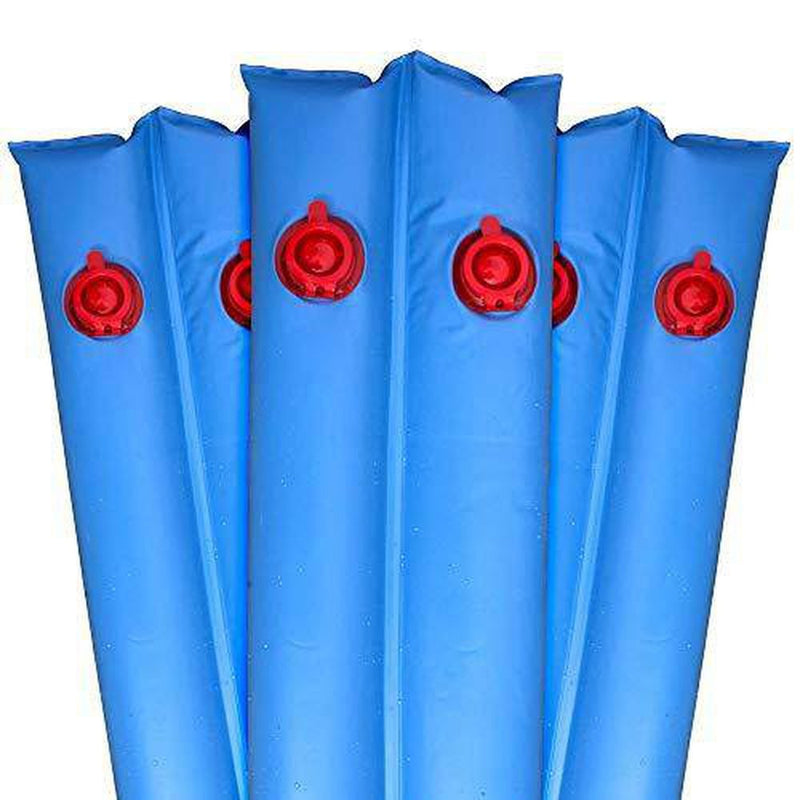 Harris Pool Products Commercial-Grade Water Tubes/Bags for In-Ground Pools | Up to 24-Gauge Super-Duty UV-Protected Vinyl Material (10' Heavy Duty 20-Ga. Double Chamber - 6 Pack, Blue)